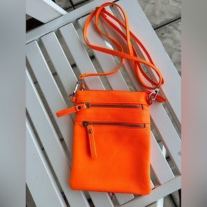 Neon Coral Crossbody